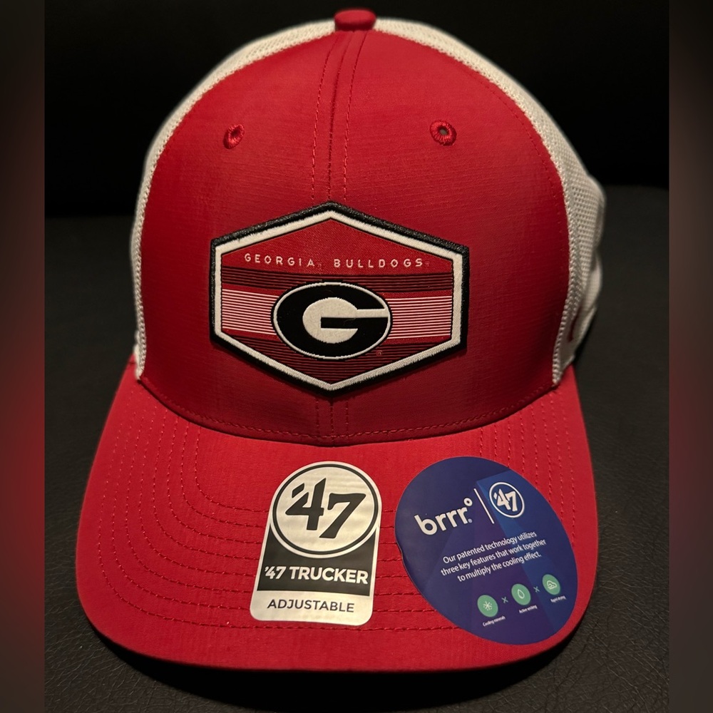47 Brand Red and White Georgia Bulldogs Cap